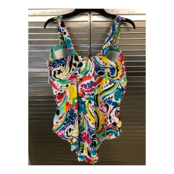 Anne Cole Women's Painterly Paisley Twist - Picture 5 of 8